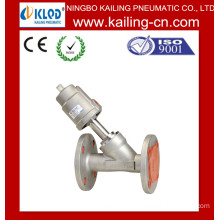 Flange end pneumatic Angle seat valve / Pneumatic Control Valve